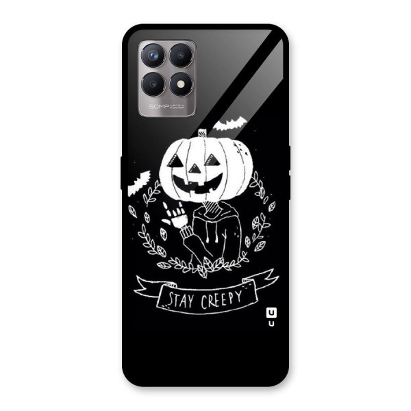 Stay Creepy Glass Back Case for Realme 8i