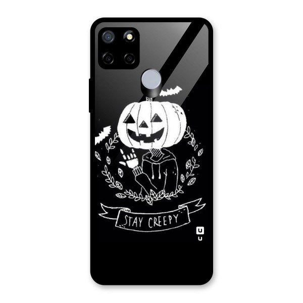 Stay Creepy Glass Back Case for Realme C12