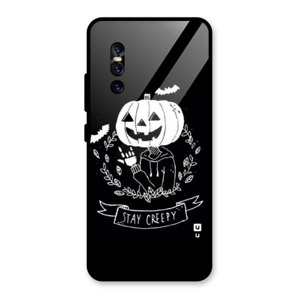 Stay Creepy Glass Back Case for Vivo V15 Pro