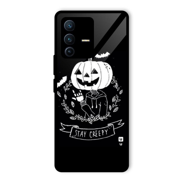 Stay Creepy Glass Back Case for Vivo V23 Pro