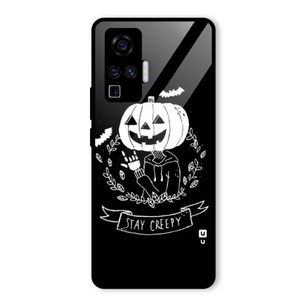 Stay Creepy Glass Back Case for Vivo X50 Pro