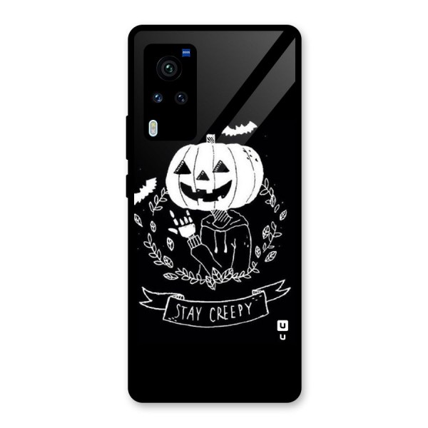 Stay Creepy Glass Back Case for Vivo X60 Pro