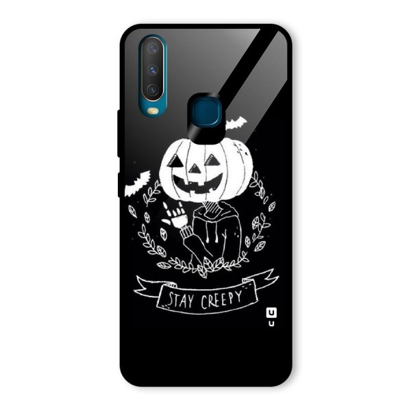 Stay Creepy Glass Back Case for Vivo Y12