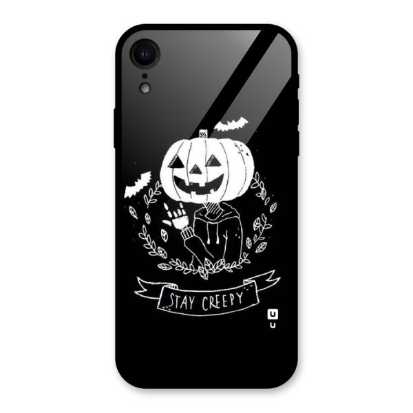 Stay Creepy Glass Back Case for XR