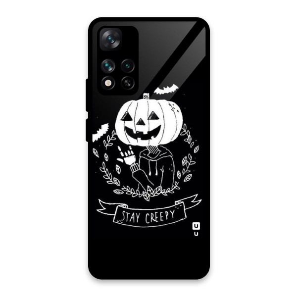 Stay Creepy Glass Back Case for Xiaomi 11i 5G