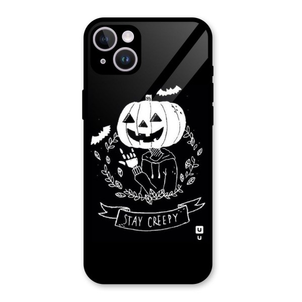 Stay Creepy Glass Back Case for iPhone 14 Plus