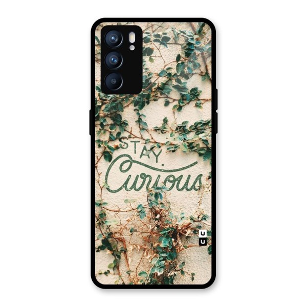 Stay Curious Glass Back Case for Oppo Reno6 5G