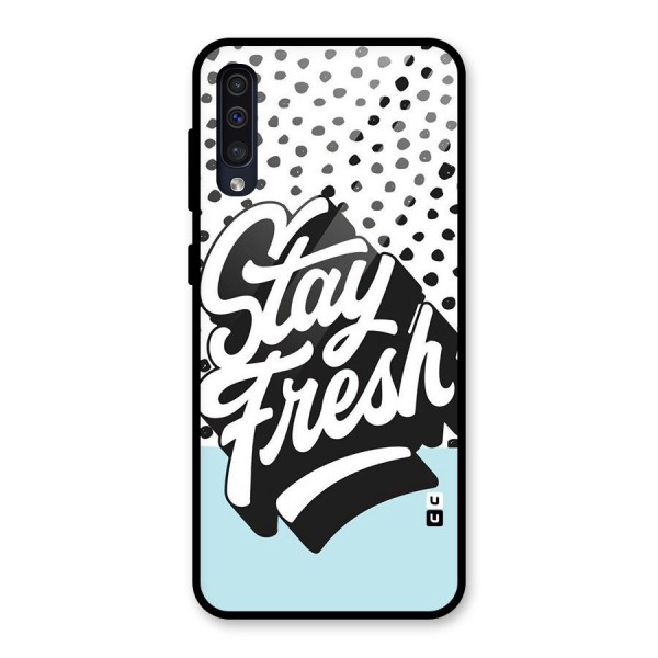 Stay Fresh Glass Back Case for Galaxy A50s