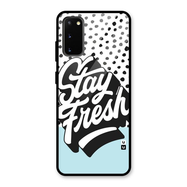 Stay Fresh Glass Back Case for Galaxy S20