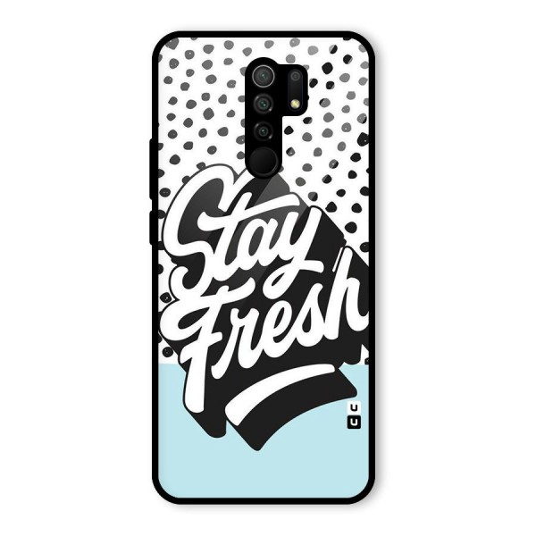 Stay Fresh Glass Back Case for Redmi 9 Prime