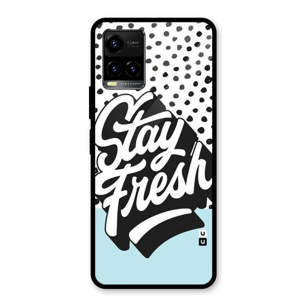 Stay Fresh Glass Back Case for Vivo Y21 2021