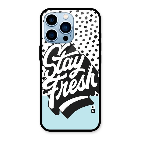 Stay Fresh Glass Back Case for iPhone 13 Pro