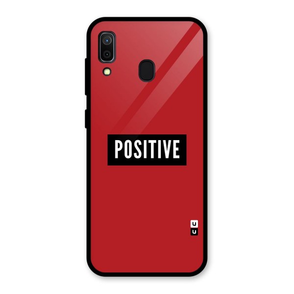 Stay Positive Glass Back Case for Galaxy A30