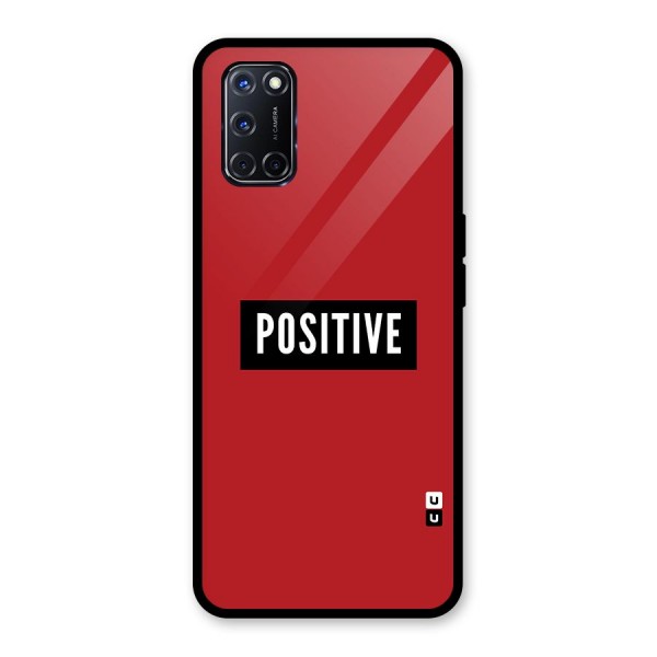 Stay Positive Glass Back Case for Oppo A52