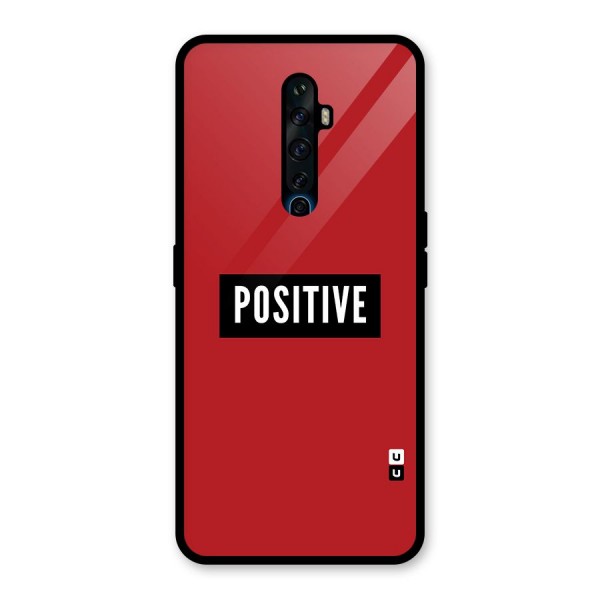 Stay Positive Glass Back Case for Oppo Reno2 Z