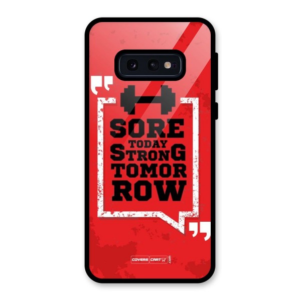 Stay Strong Glass Back Case for Galaxy S10e