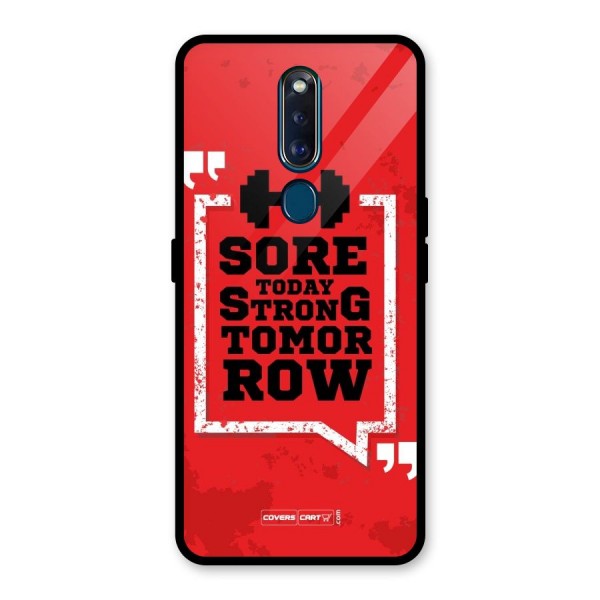 Stay Strong Glass Back Case for Oppo F11 Pro