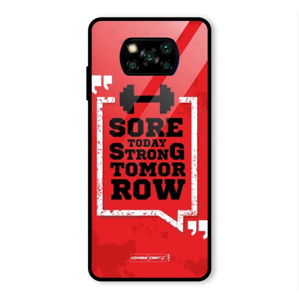 Stay Strong Glass Back Case for Poco X3 Pro