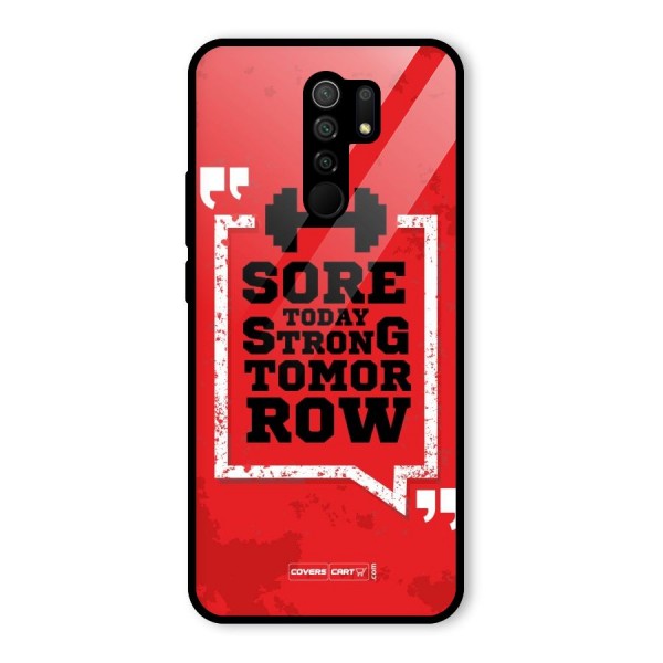 Stay Strong Glass Back Case for Redmi 9 Prime