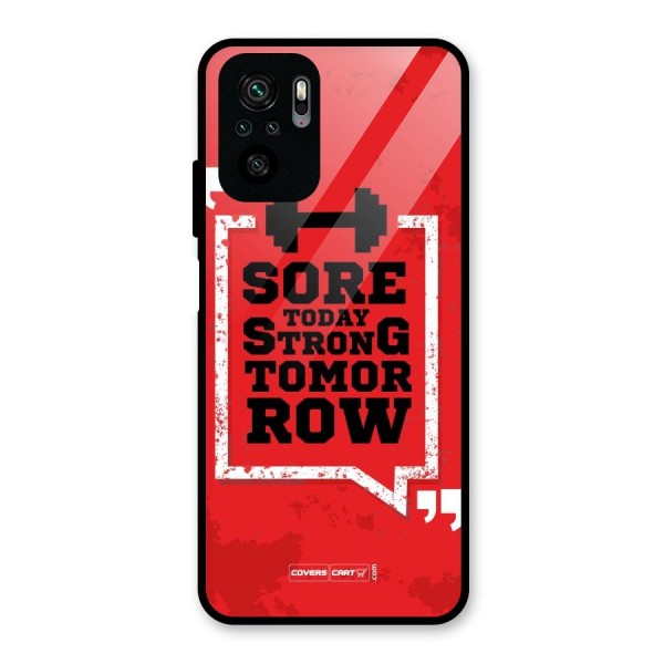 Stay Strong Glass Back Case for Redmi Note 10