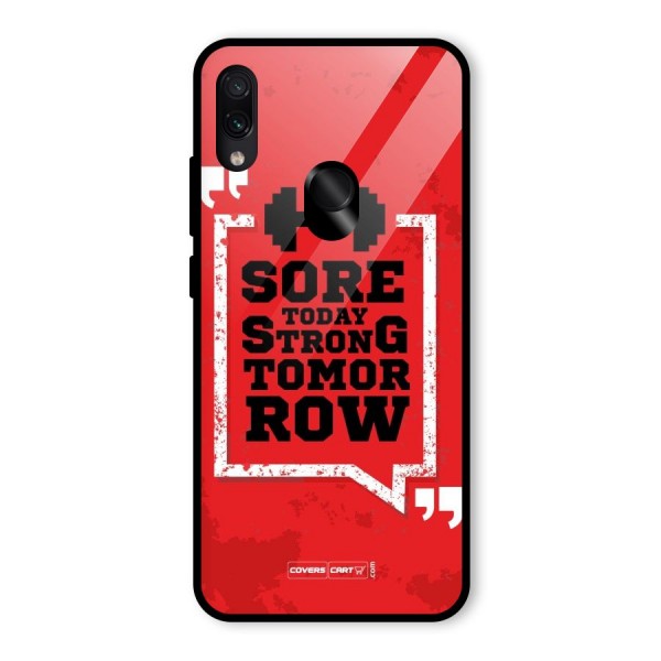 Stay Strong Glass Back Case for Redmi Note 7