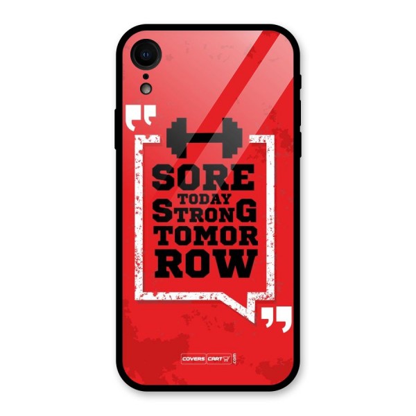 Stay Strong Glass Back Case for XR