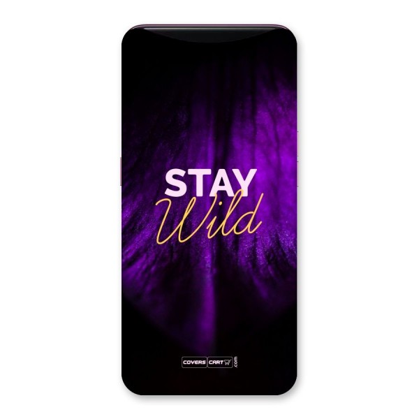 Stay Wild Back Case for Oppo Find X