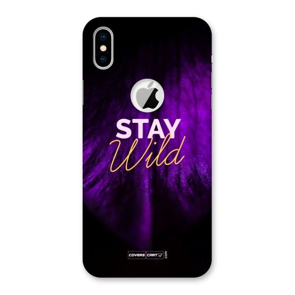 Stay Wild Back Case for iPhone XS Logo Cut