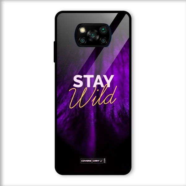 Stay Wild Glass Back Case for Poco X3