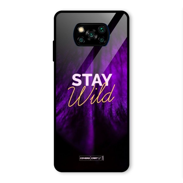 Stay Wild Glass Back Case for Poco X3 Pro