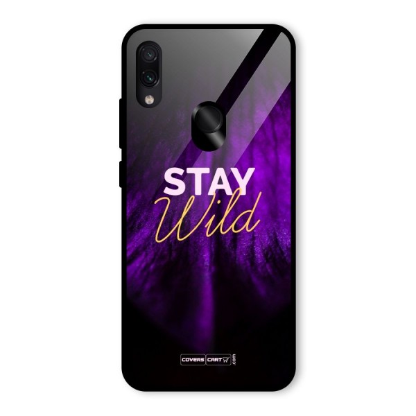 Stay Wild Glass Back Case for Redmi Note 7