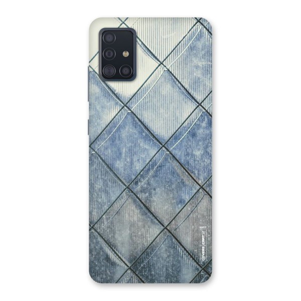 Steel Blue Pattern Back Case for Galaxy A51