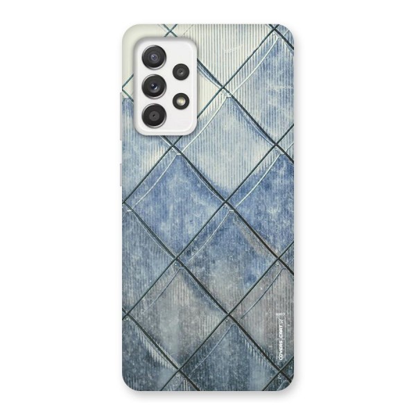 Steel Blue Pattern Back Case for Galaxy A52