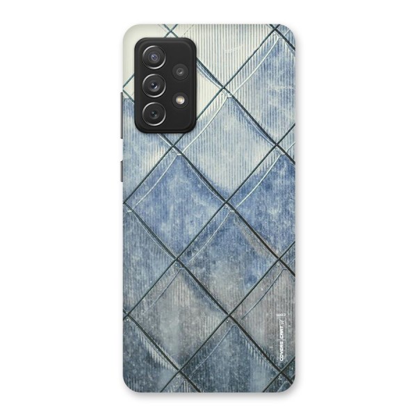 Steel Blue Pattern Back Case for Galaxy A72