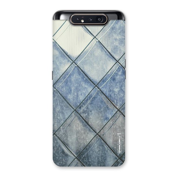 Steel Blue Pattern Back Case for Galaxy A80