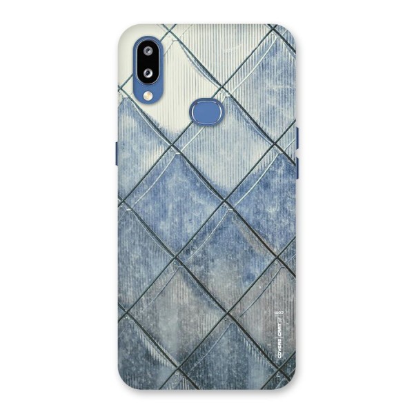 Steel Blue Pattern Back Case for Galaxy M01s