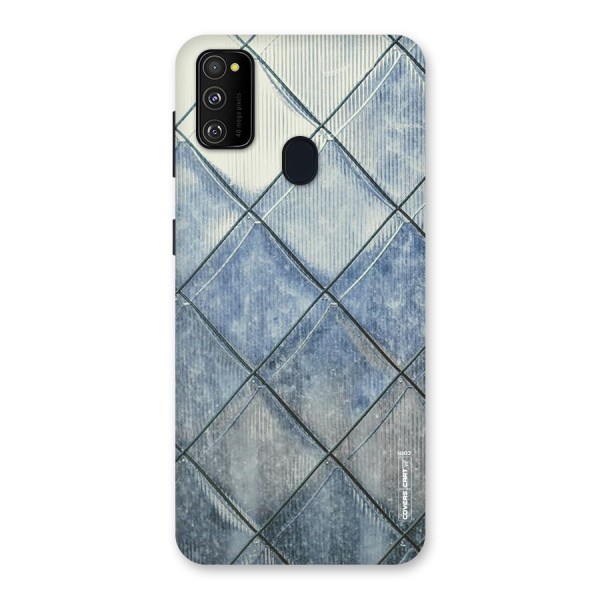 Steel Blue Pattern Back Case for Galaxy M21