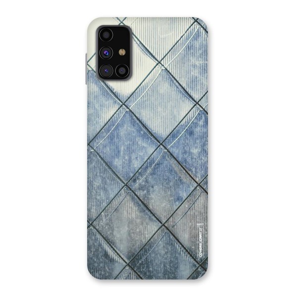 Steel Blue Pattern Back Case for Galaxy M31s