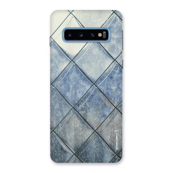 Steel Blue Pattern Back Case for Galaxy S10