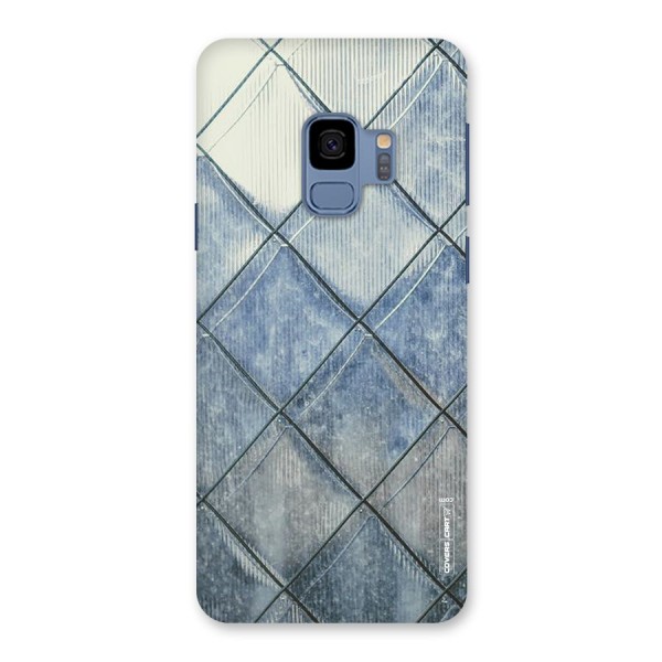 Steel Blue Pattern Back Case for Galaxy S9