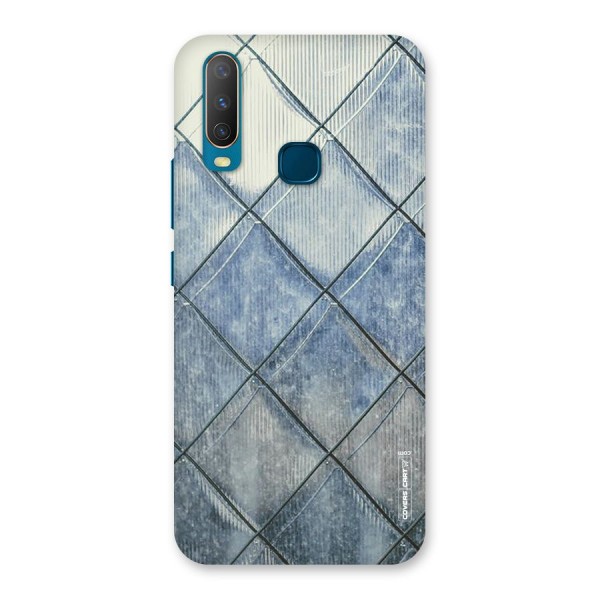 Steel Blue Pattern Back Case for Vivo U10