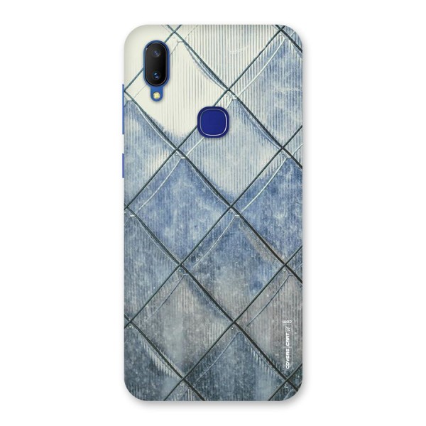 Steel Blue Pattern Back Case for Vivo V11