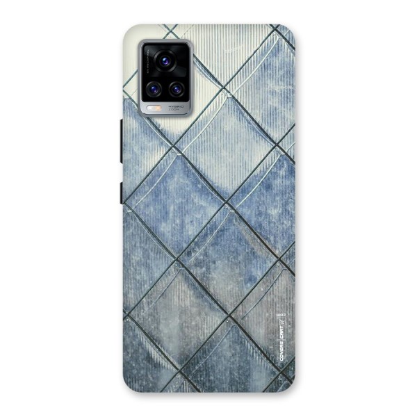 Steel Blue Pattern Back Case for Vivo V20 Pro