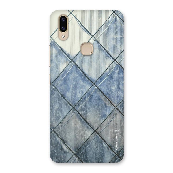 Steel Blue Pattern Back Case for Vivo V9