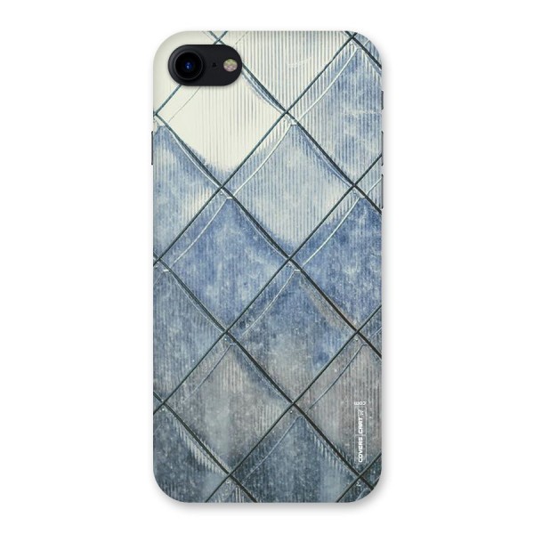 Steel Blue Pattern Back Case for iPhone SE 2020