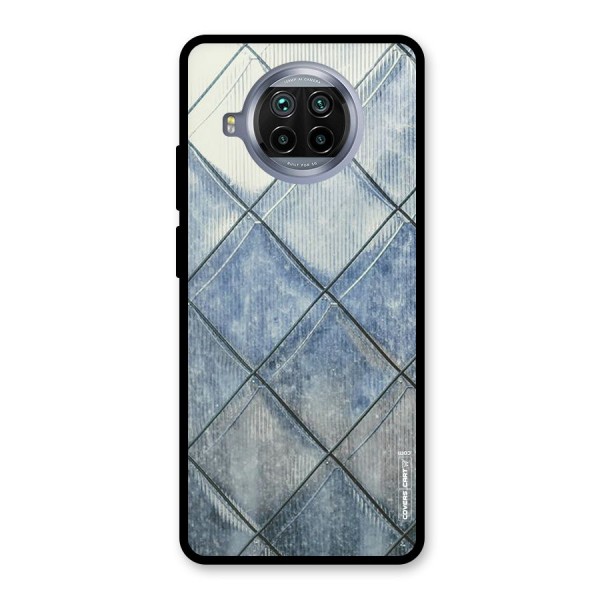 Steel Blue Pattern Glass Back Case for Mi 10i