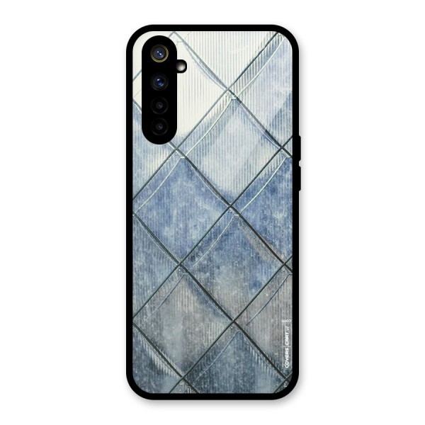 Steel Blue Pattern Glass Back Case for Realme 6