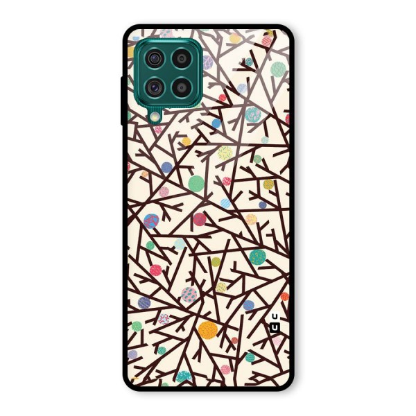 Stem Pattern Glass Back Case for Galaxy F62