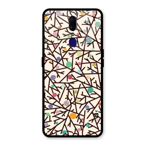 Stem Pattern Glass Back Case for Oppo F11