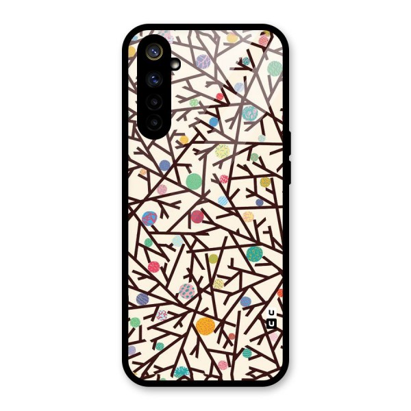 Stem Pattern Glass Back Case for Realme 6